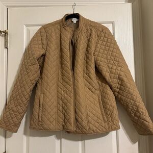 Kim Rogers Tan Quilted Puffer Jacket